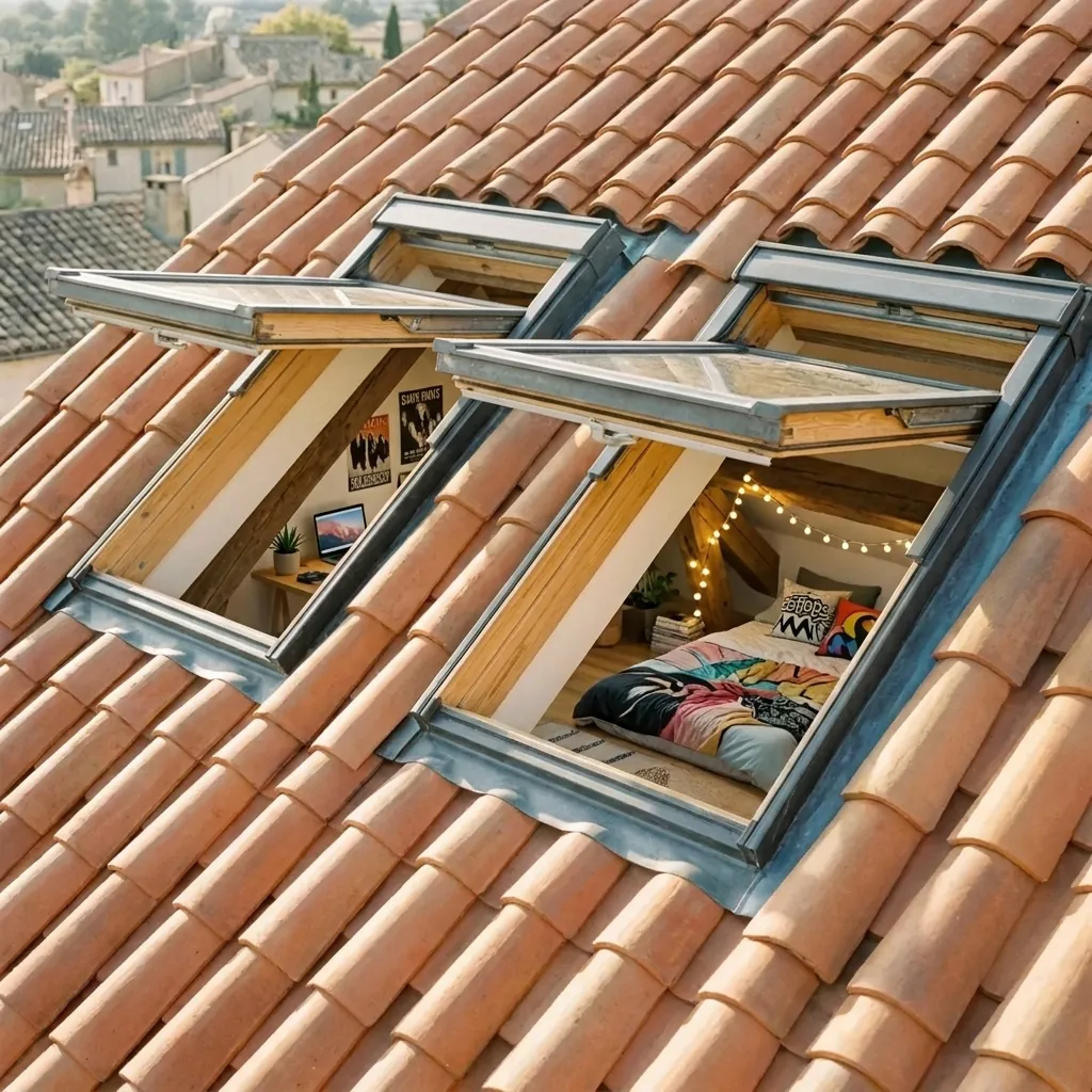 Pose de fenêtre de toit Velux à Quinssaines