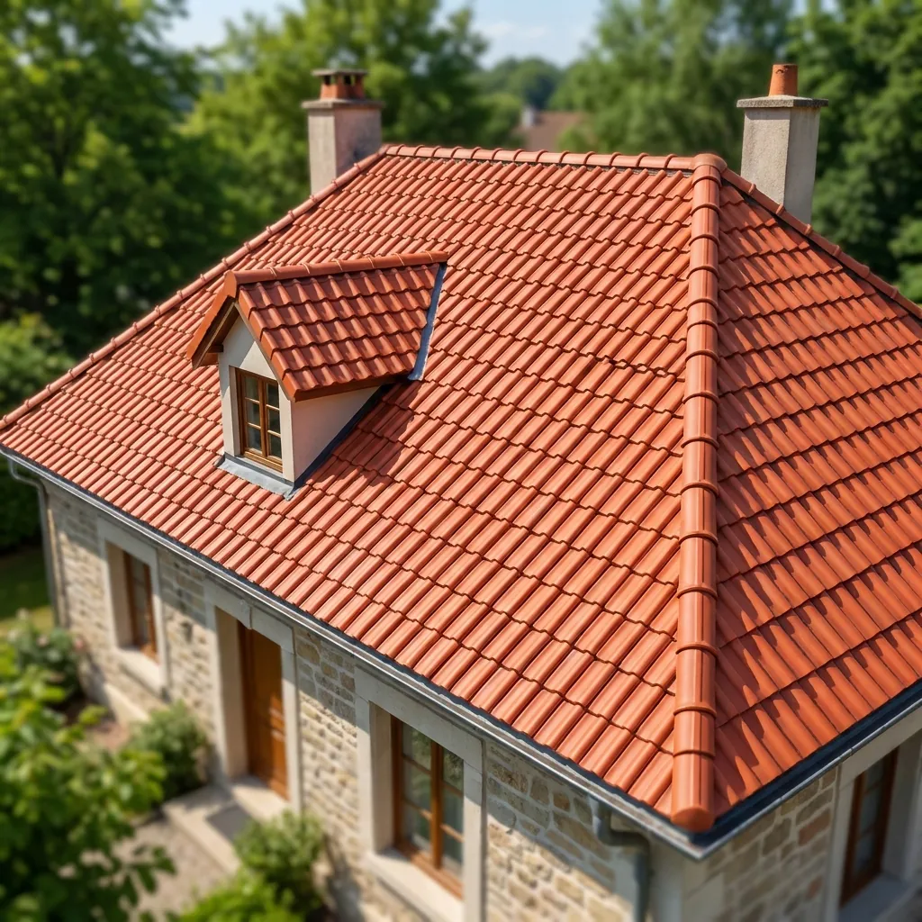 Rénovation de toiture sur maison en pierre à Quinssaines